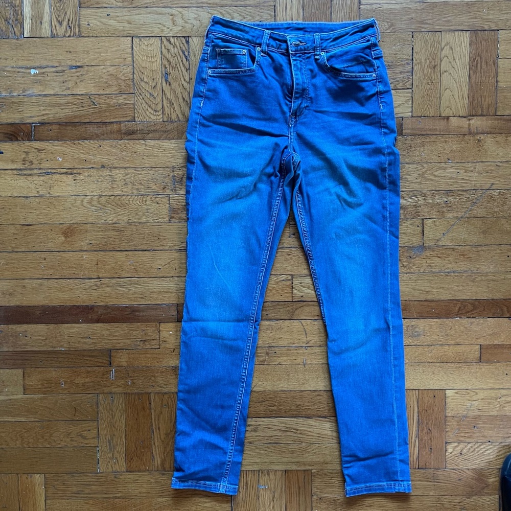 H&M High Waist Skinny Blue Jeans (size 30)